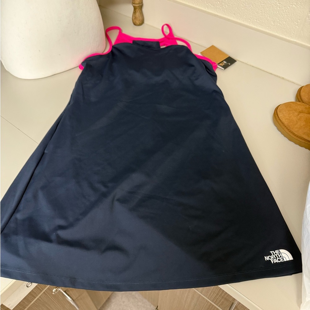 Girls North Face Never Stop Dress XXl (16/18) Navy